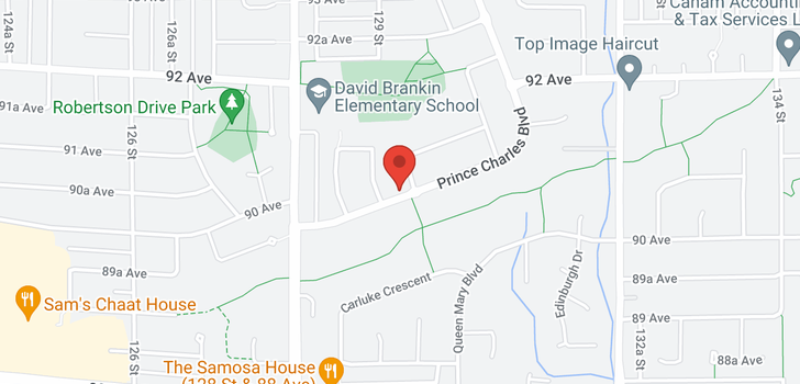 map of 9051 PRINCE CHARLES BOULEVARD